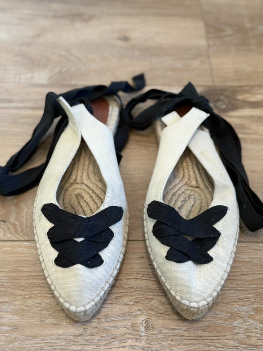 J Crew Ankle Tie Espadrilles, sz 9.5